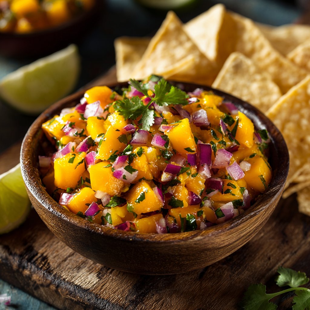 Mango Salsa and Tortilla Chips