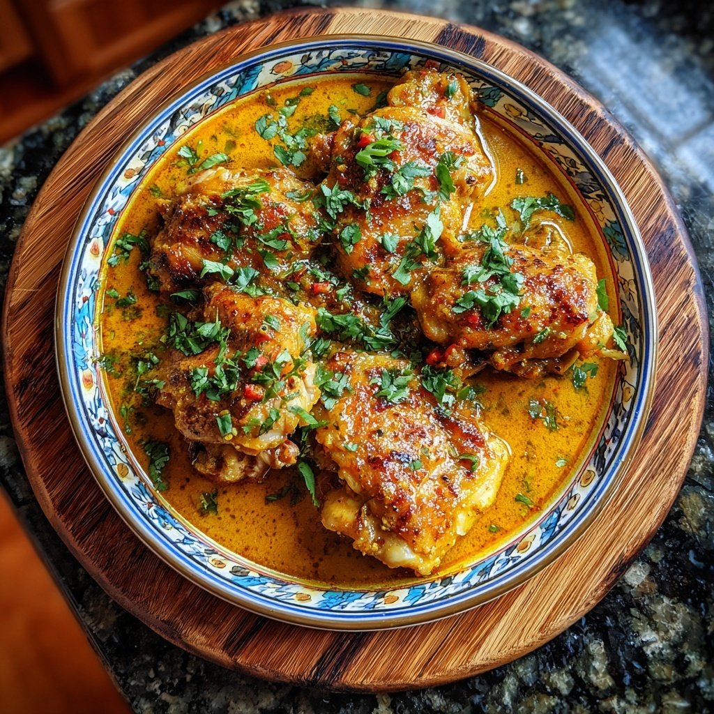 Coconut Curry Chicken Thighs