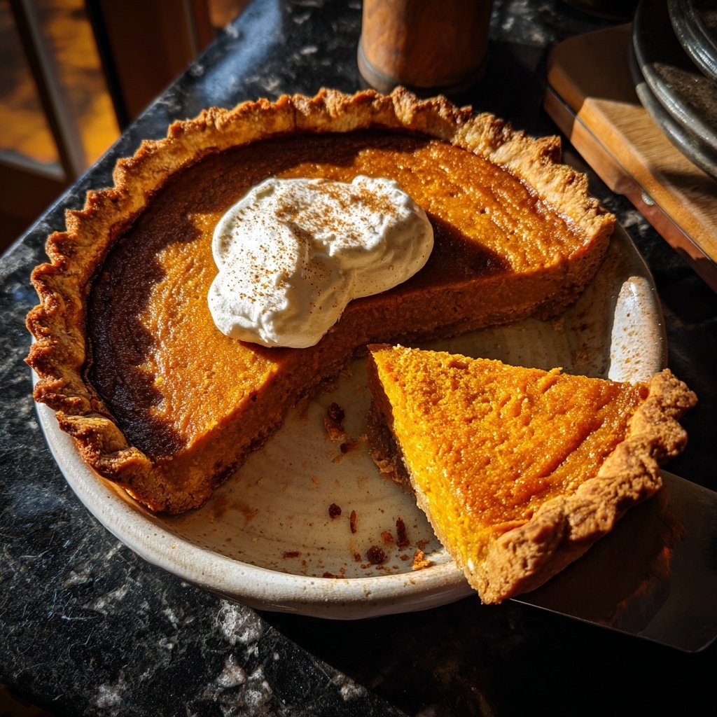 Festive Spiced Pumpkin Pie
