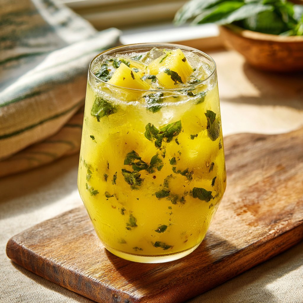 Pineapple Basil Refresher
