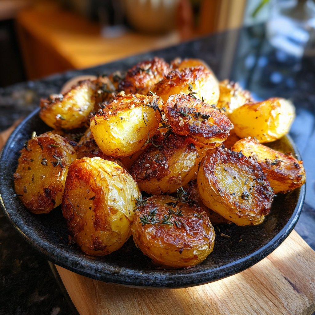 Thyme and Garlic Roasted Potatoes