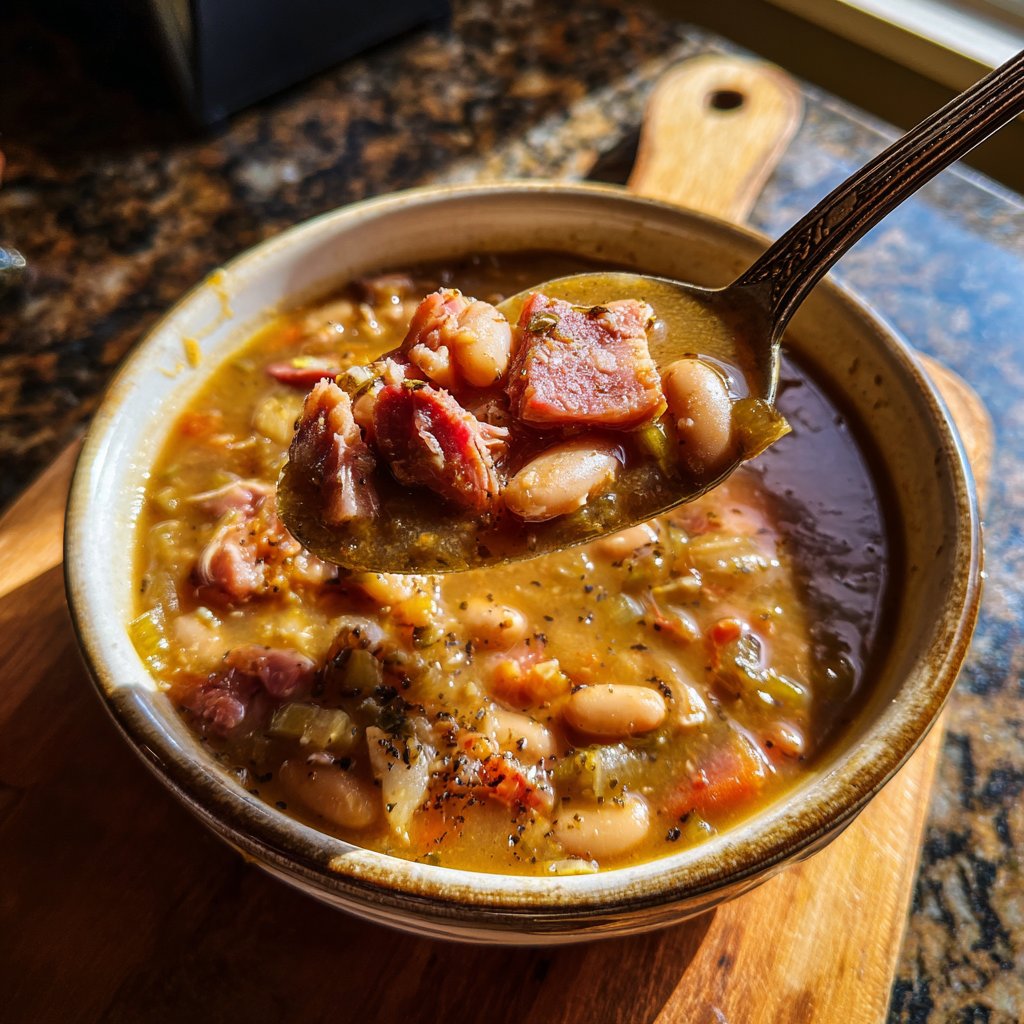 Smoky Ham Hock and Bean Soup