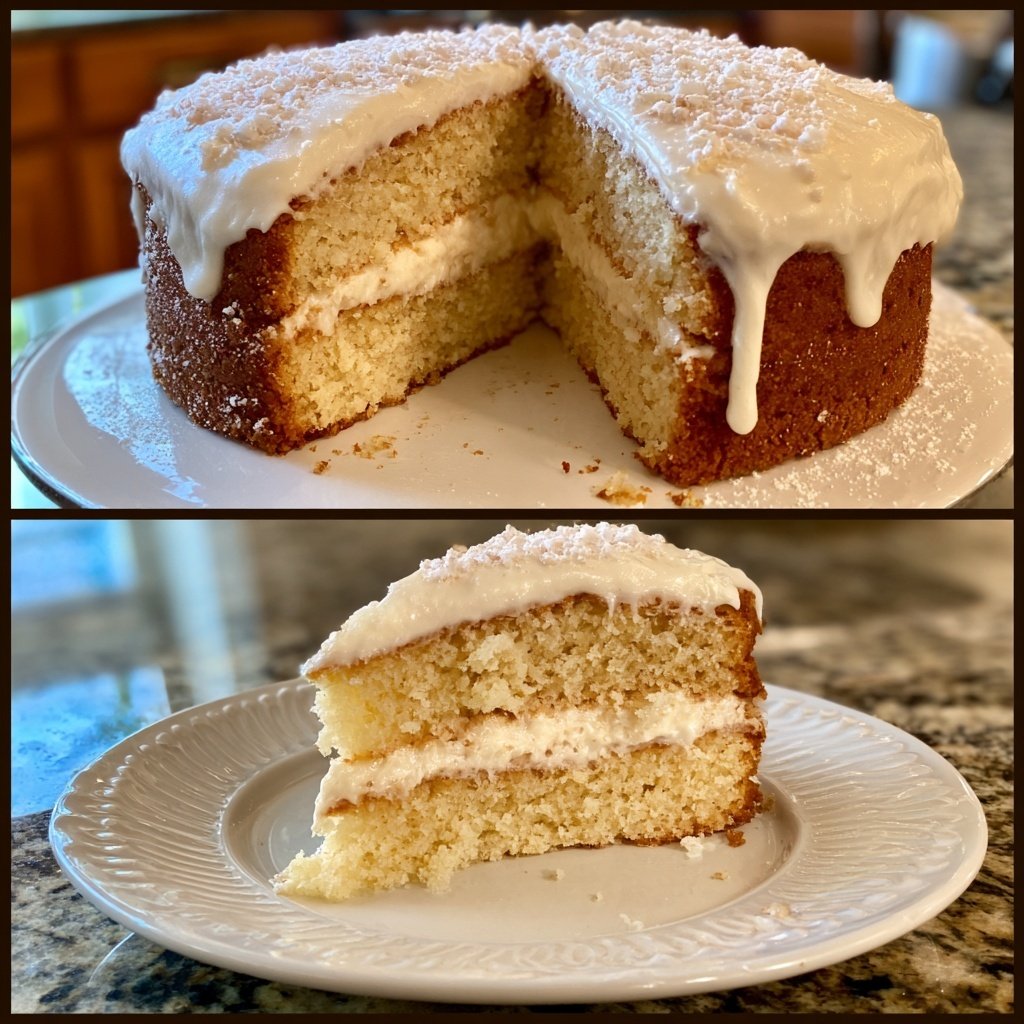 Dessert Vanilla Sponge Cake